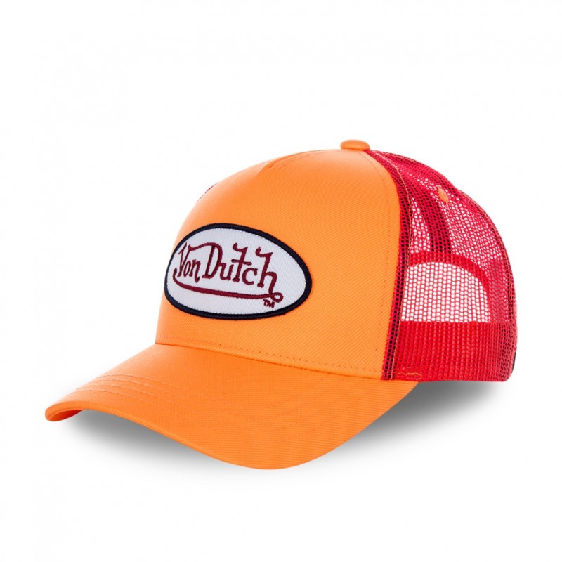 Von Dutch baseball fresh orange cap with mesh