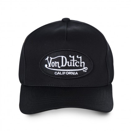 Black Von Dutch Lofb California baseball cap front