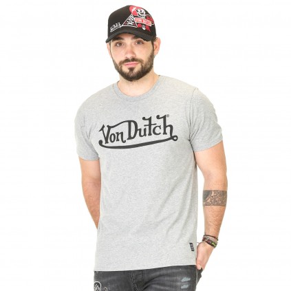 T-shirt Homme Von Dutch Best Gris vue de face