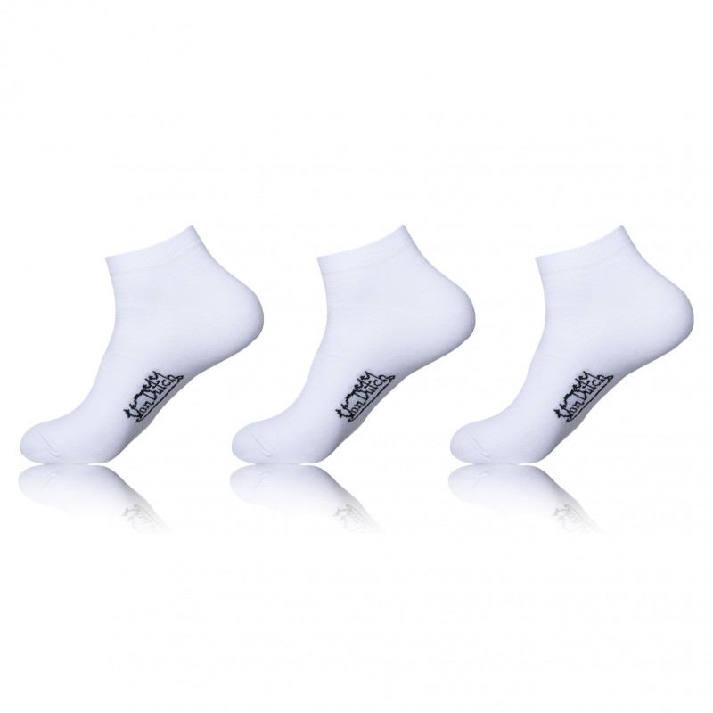 Pack of 3 Von Dutch white short socks