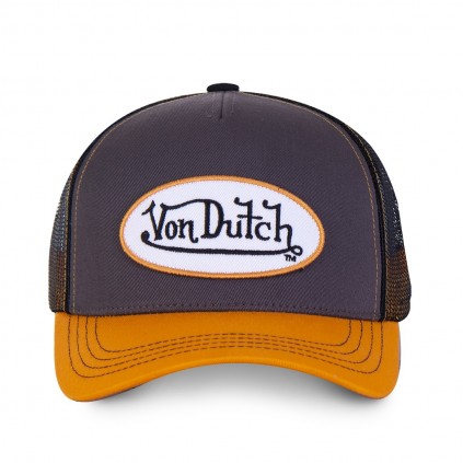 Men's Von Dutch Grey And Orange Col Baseball Cap
