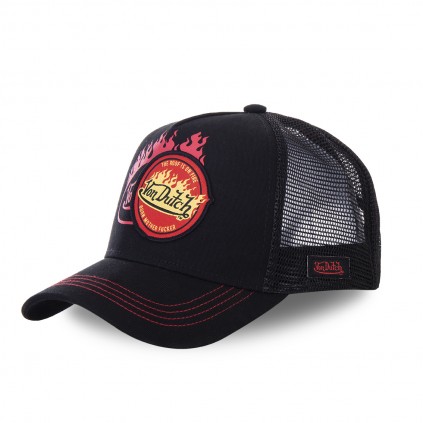 Black Von Dutch Flame Baseball cap