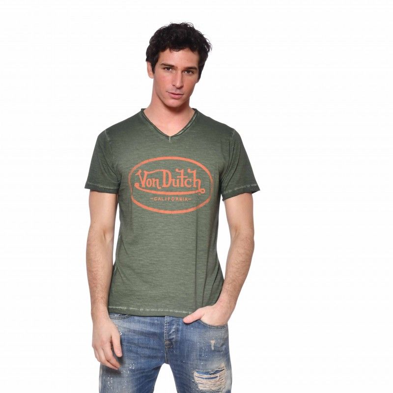 Men's Ron orange T-Shirt - Von Dutch