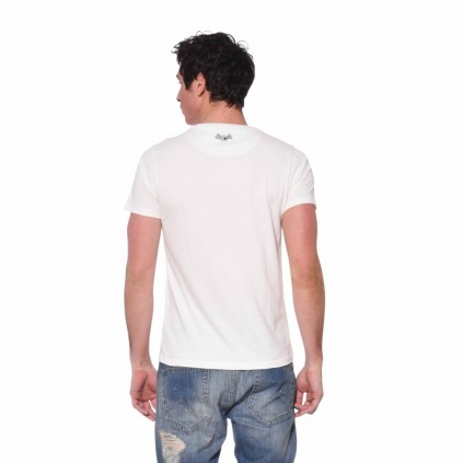 T-shirt homme Coton Eye Von Dutch vue de dos blanc