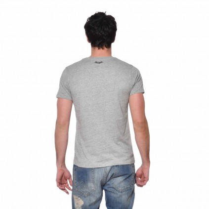 T-shirt homme Coton Front Von Dutch vue de dos gris