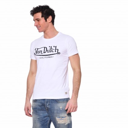 Men's Von Dutch Slim Fit Life white T-Shirt side