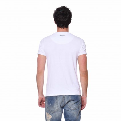 Men's Von Dutch Slim Fit Life white T-Shirt back
