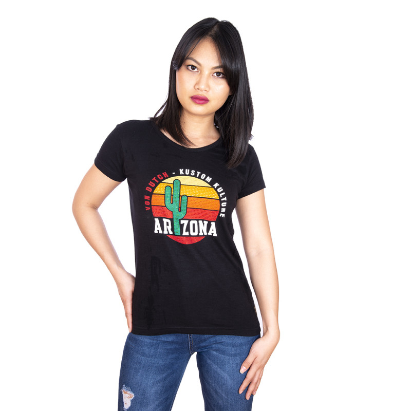 Women's Von Dutch Arizona black T-shirt